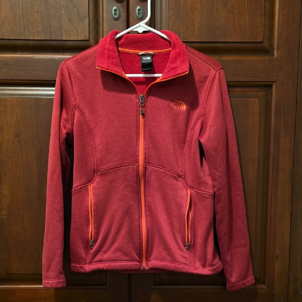 Women's The North Face Red Zip-Up Jacket